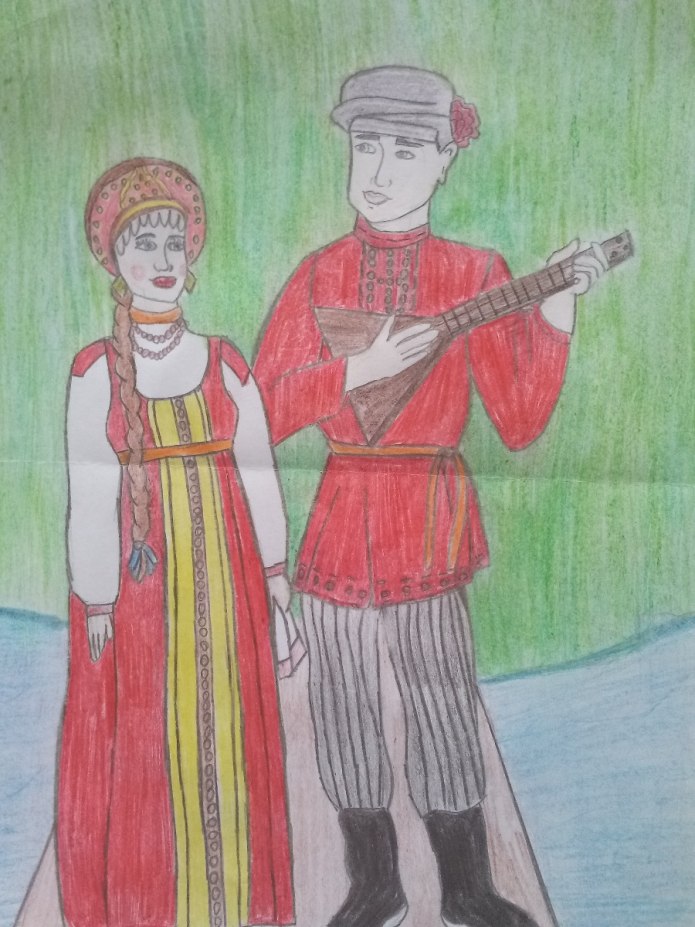 Народный костюм Красноярского края
