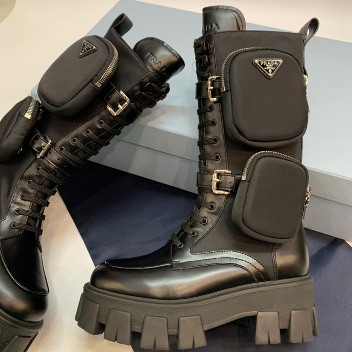 Prada ботинки с карманами