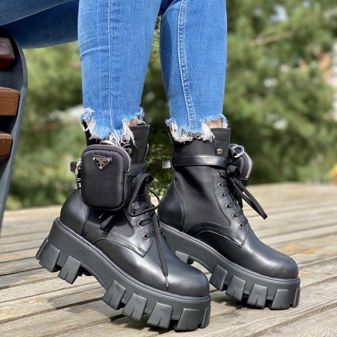 Ботинки Prada Combat Boots