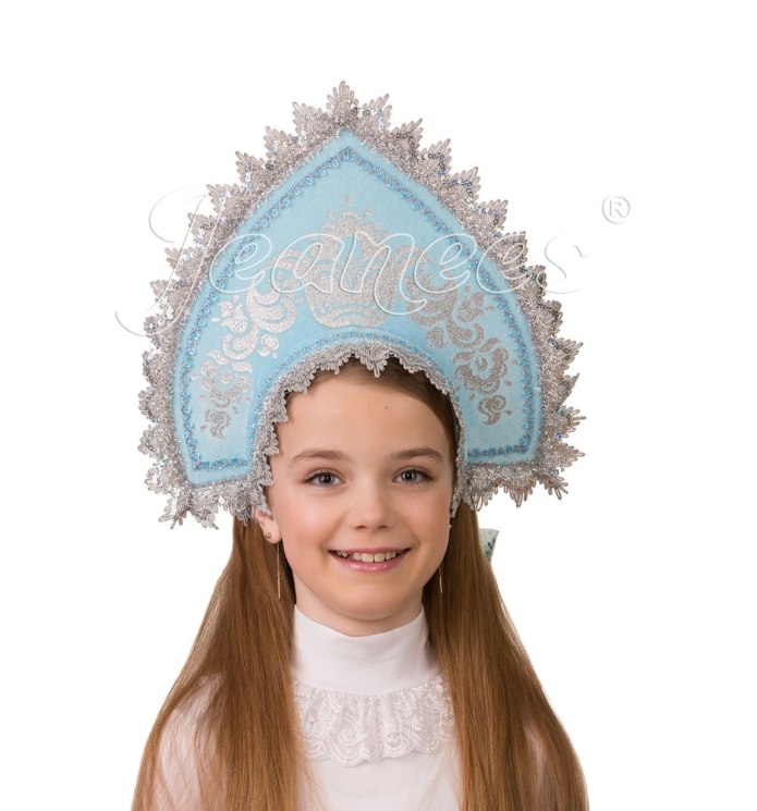 Батик кокошник Серебрянка