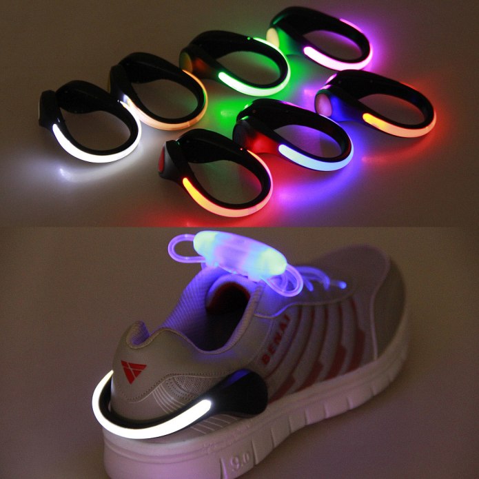 Светодиодная led клипса для обуви, 1 шт