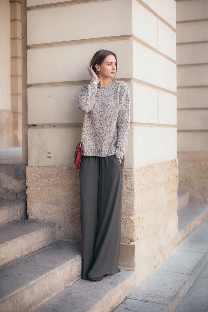 Брюки палаццо look