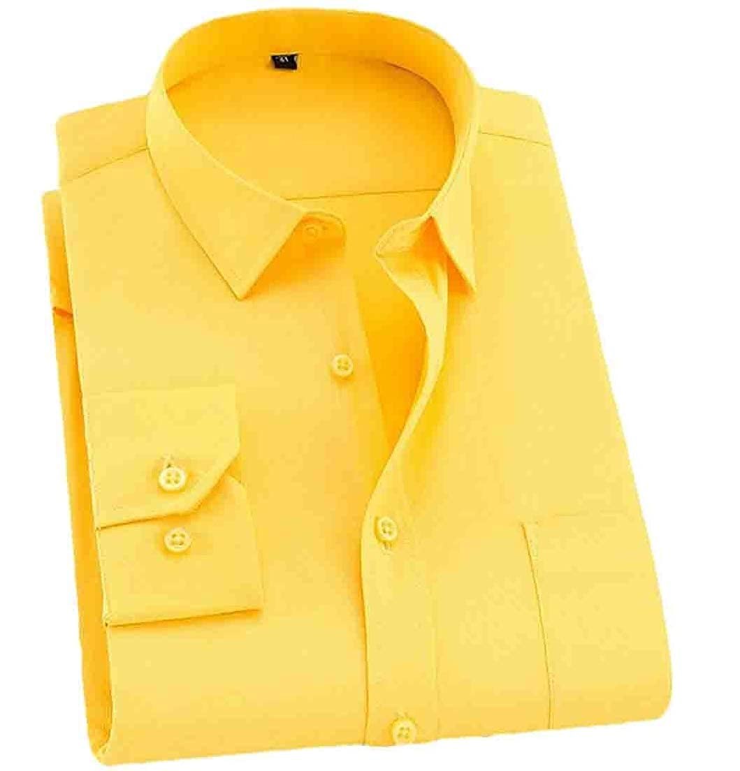 Желтая рубашка с коротким рукавом мужская