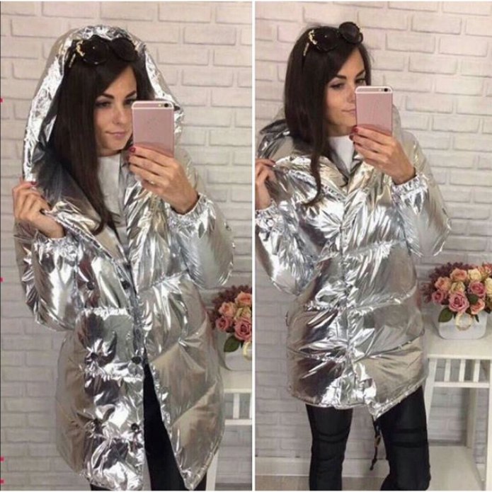 Куртка Зефирка серебро