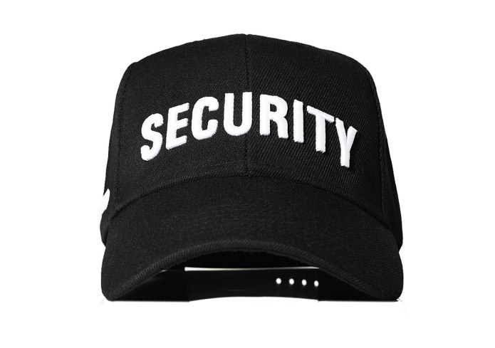 Кепка охранника Security