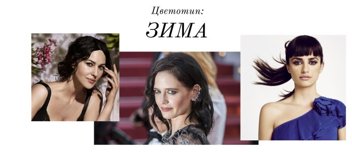 Образы для цветотипа зима
