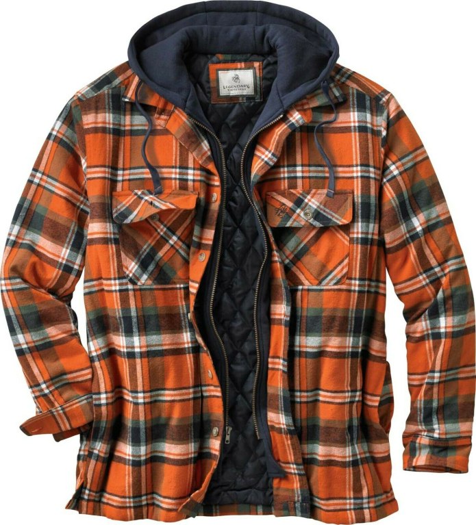 Legendary Whitetails Mens Maplewood Hooded Shirt Jacket