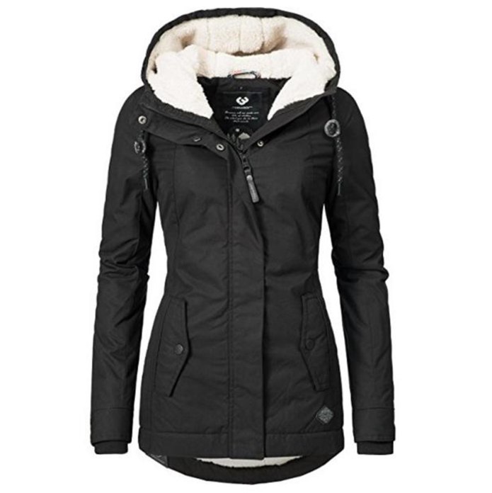 Куртка с капюшоном Coco Trench 31, черная