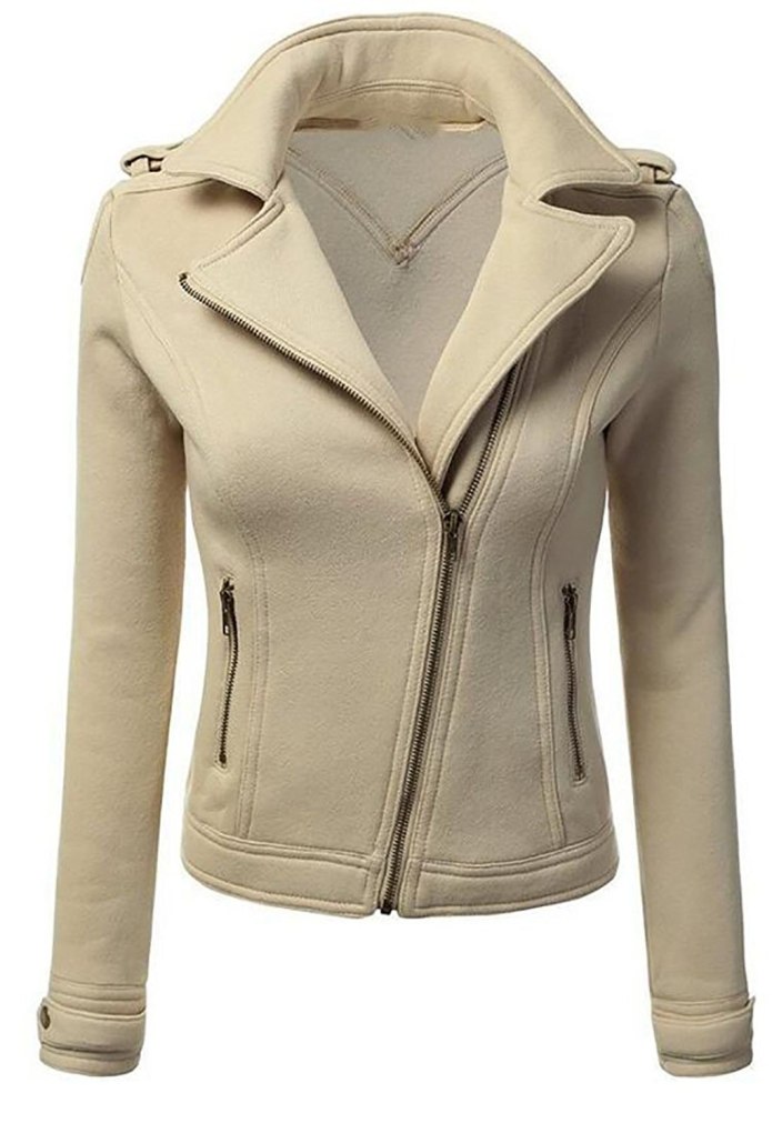 Pink Faux Suede zip Jacket