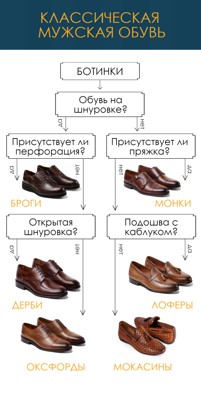 Виды женской обуви