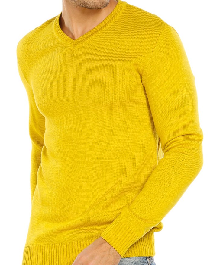 Желтый мужской джемпер Ralph Lauren