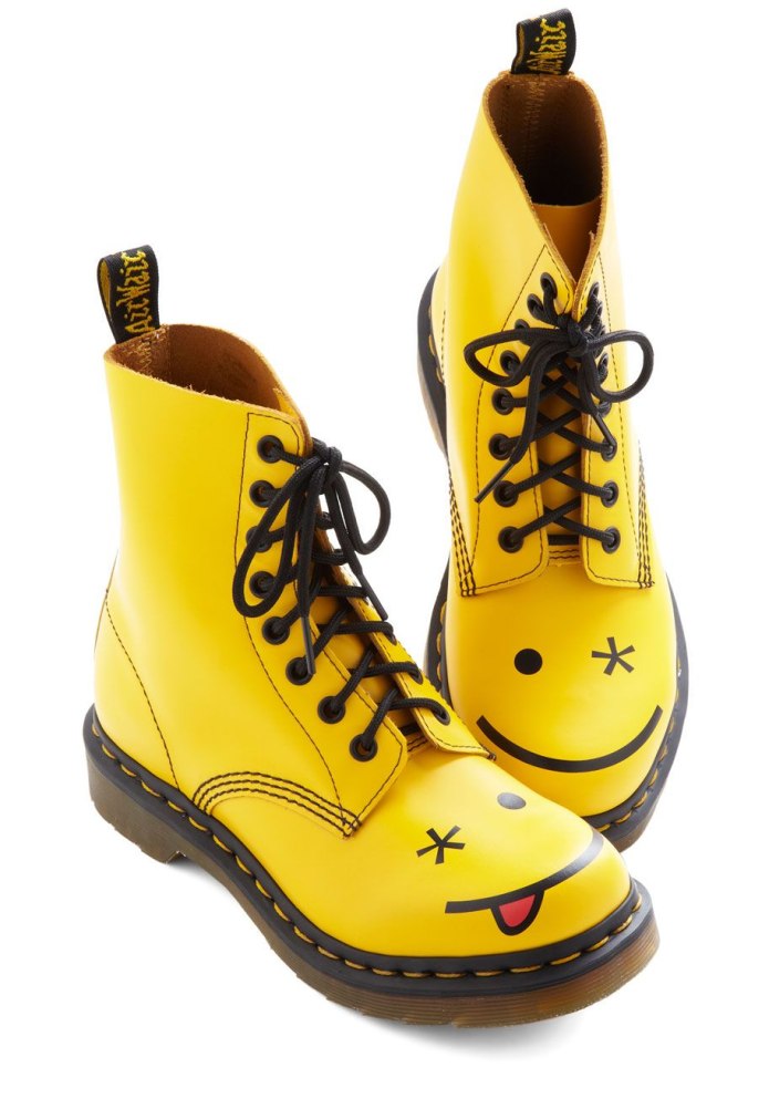 Dr Martens ботинки желтые