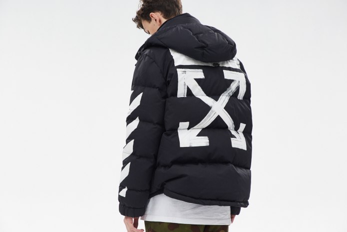 Пуховик off White