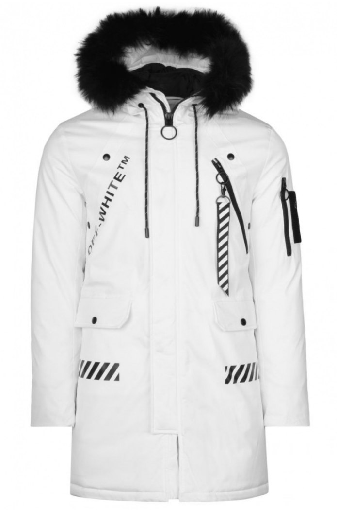 Off-White мужская парка White