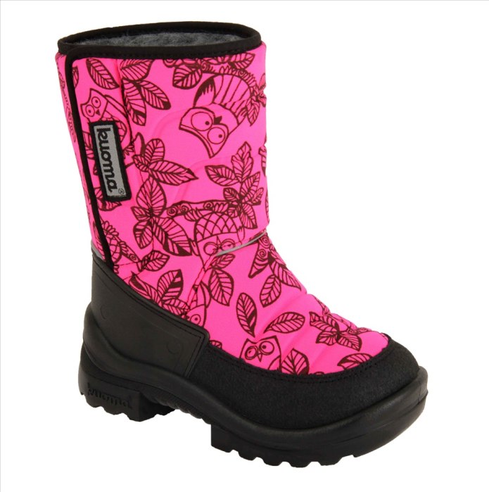 Валенки Kuoma lasten Tarra Neon pinkki PLL, розовая Сова Size 3