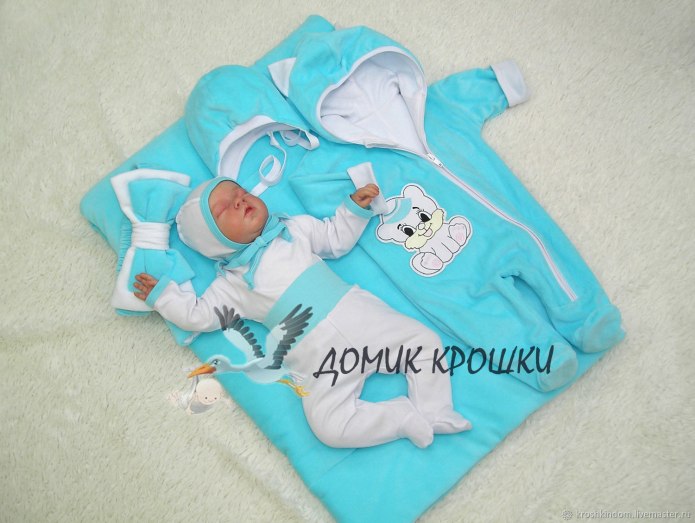 На выписку для новорожденного комплект для мальчика