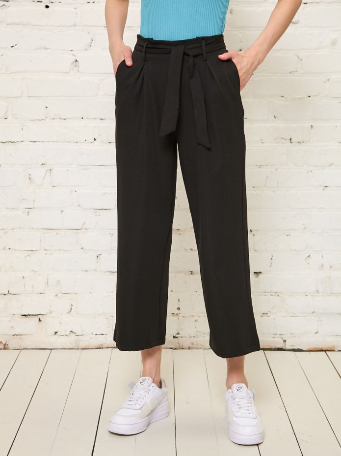 Клетчатые широкие брюки Zara