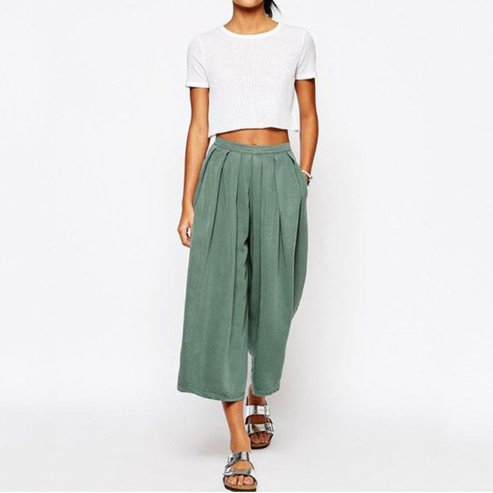 Pull and Bear брюки широкие