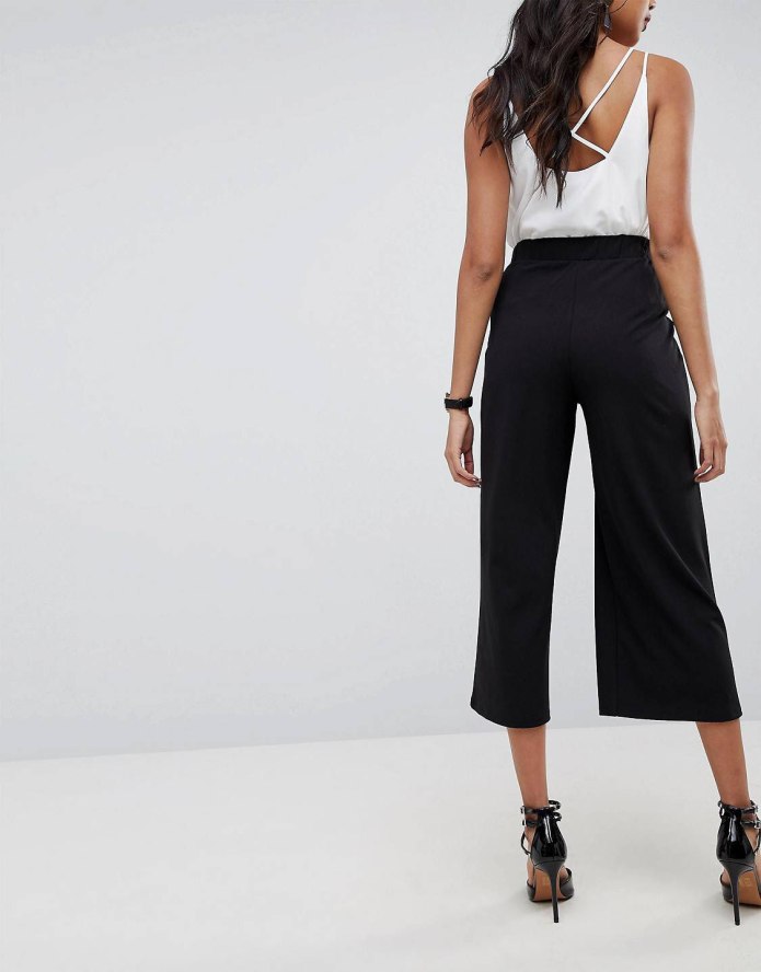 Uniqlo marimekko 2020 брюки кюлоты черные