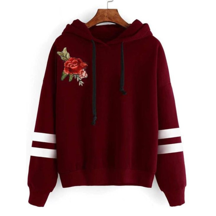 Худи цвета бургунди h&m