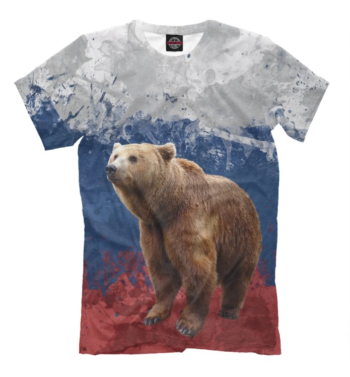 Женская футболка Russian Bear