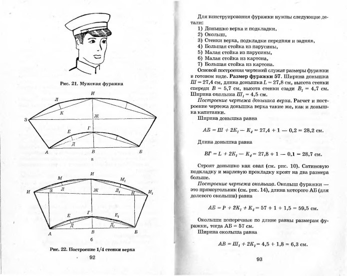 Кепка картуз женская выкройка
