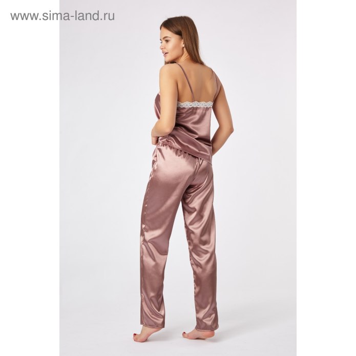 Белые атласные брюки женские