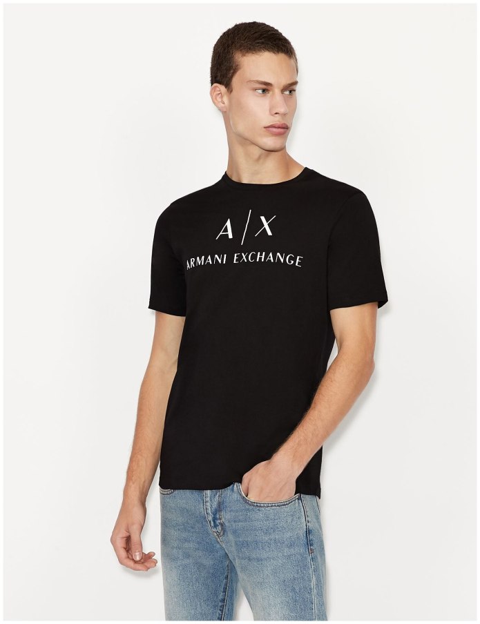 Armani Exchange футболка мужская черная