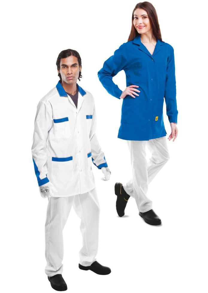 Антистатический укороченный халат Viking va Unisex