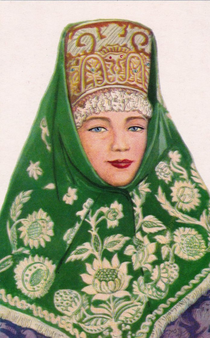 Кокошник сорока повойник