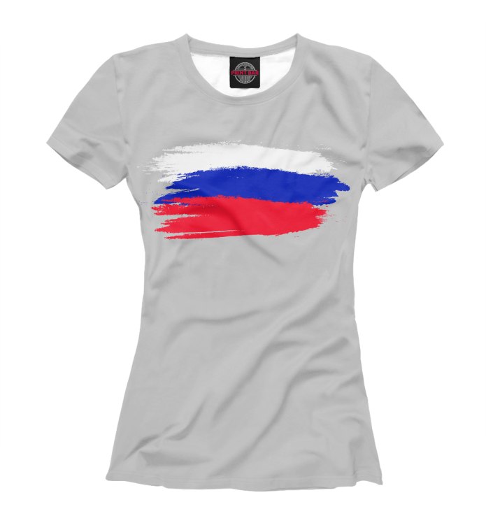 Футболка с российским флагом