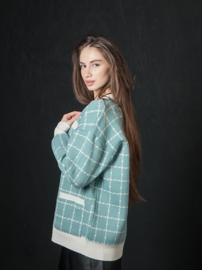 Джемпер с рубашкой мужской