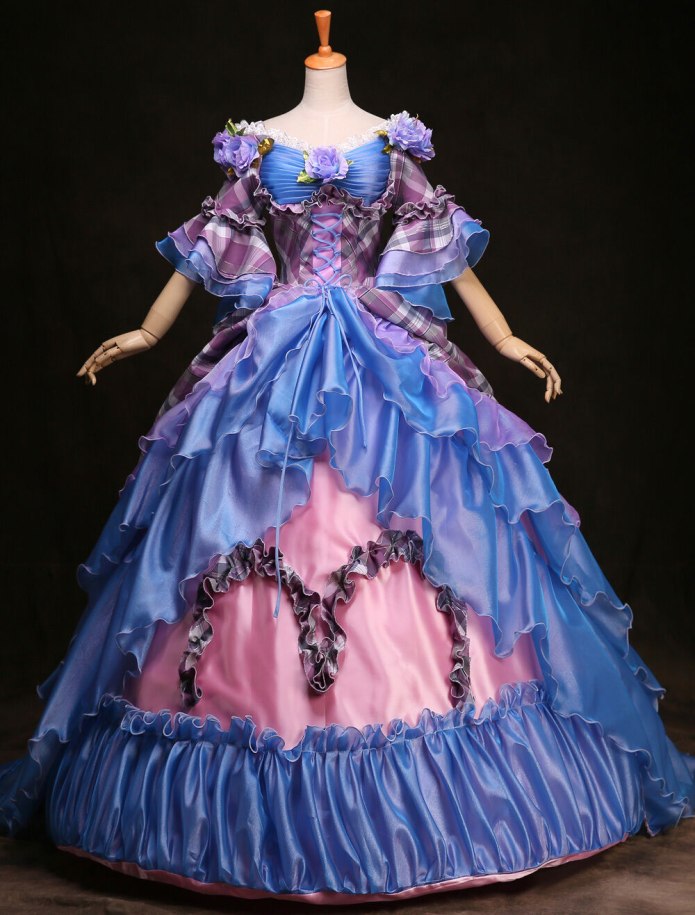 Blue Victorian платье