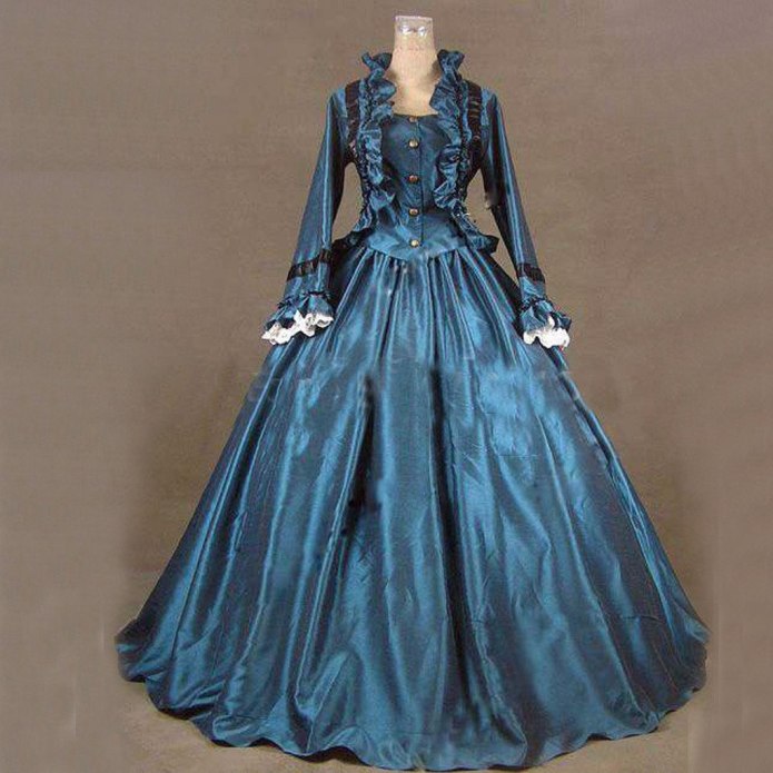 Blue Victorian платье