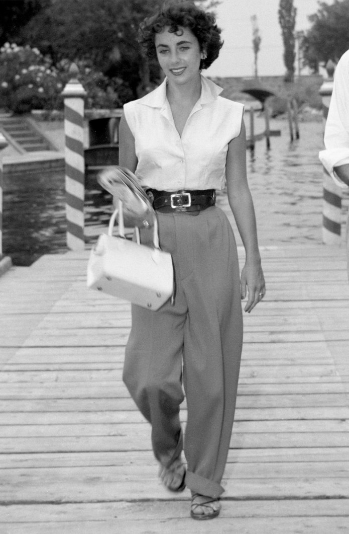 Брюки женские мода 1950г.