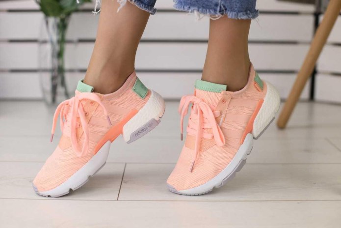 Adidas женские кроссовки 2020 персиковые
