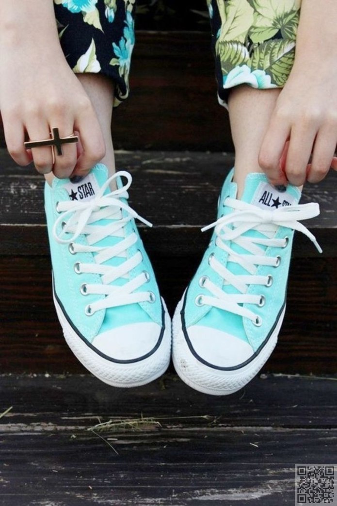 Кеды Converse бирюзовые