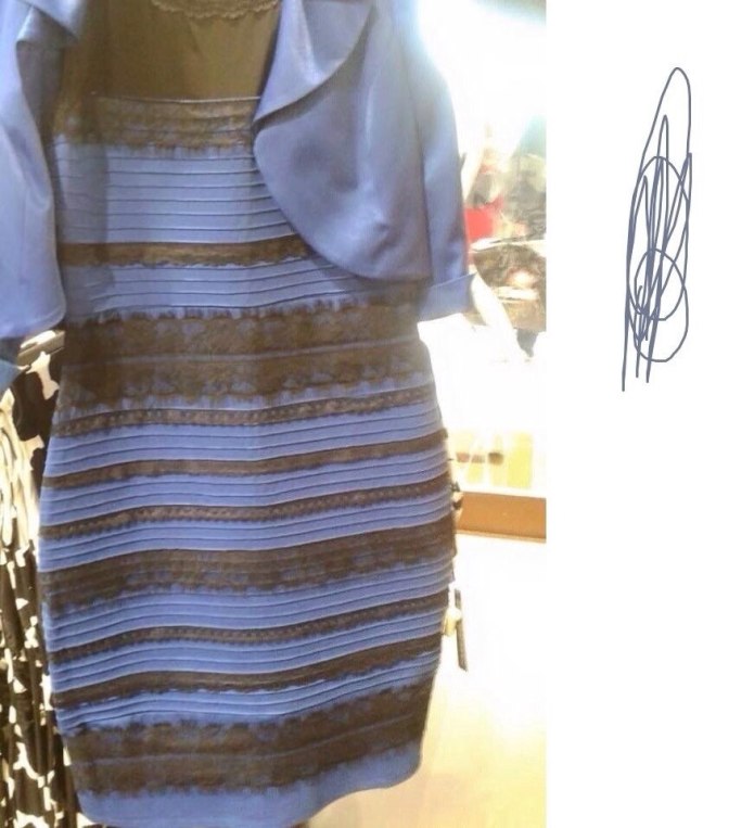 Синее платье иллюзия