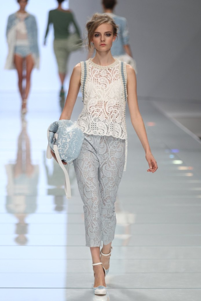 Брюки в клетку Ermanno Scervino