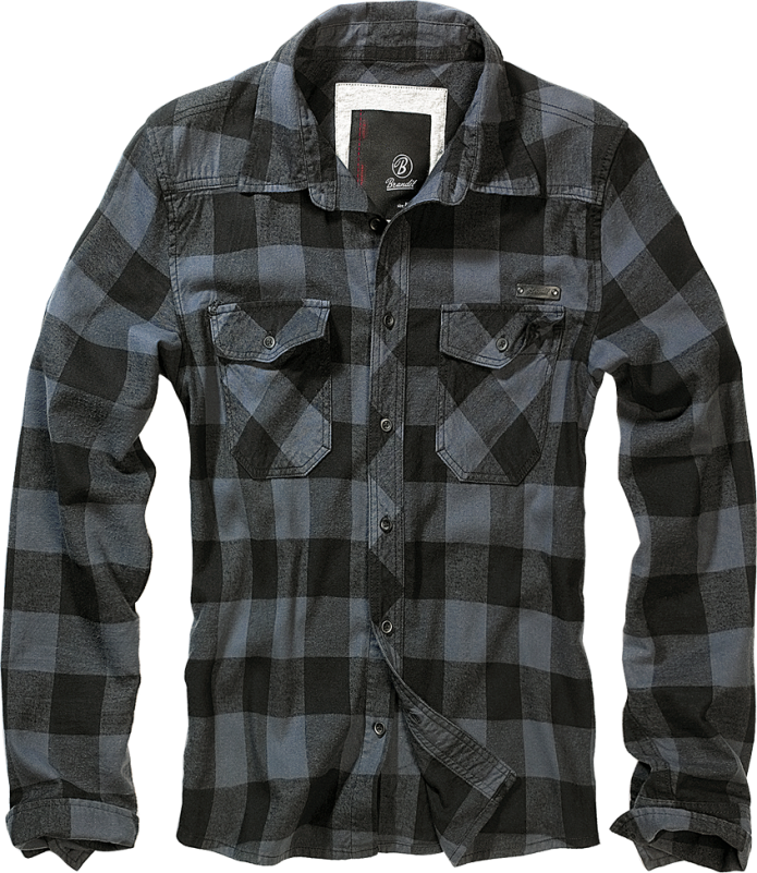 Рубашка check Shirt Brandit, цвет Black/Grey