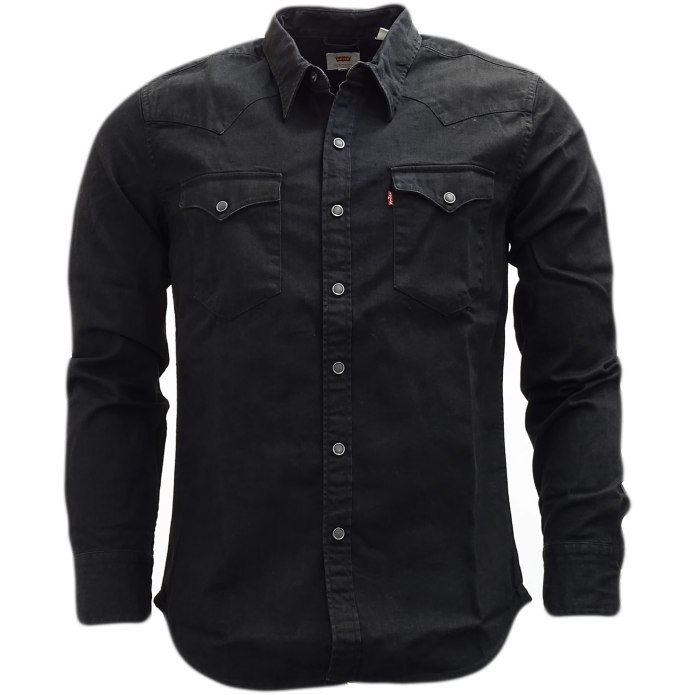 Levis Black Shirt Denim