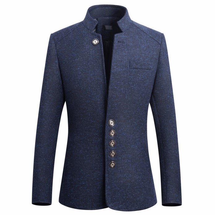 Zara men блейзер воротник стойка