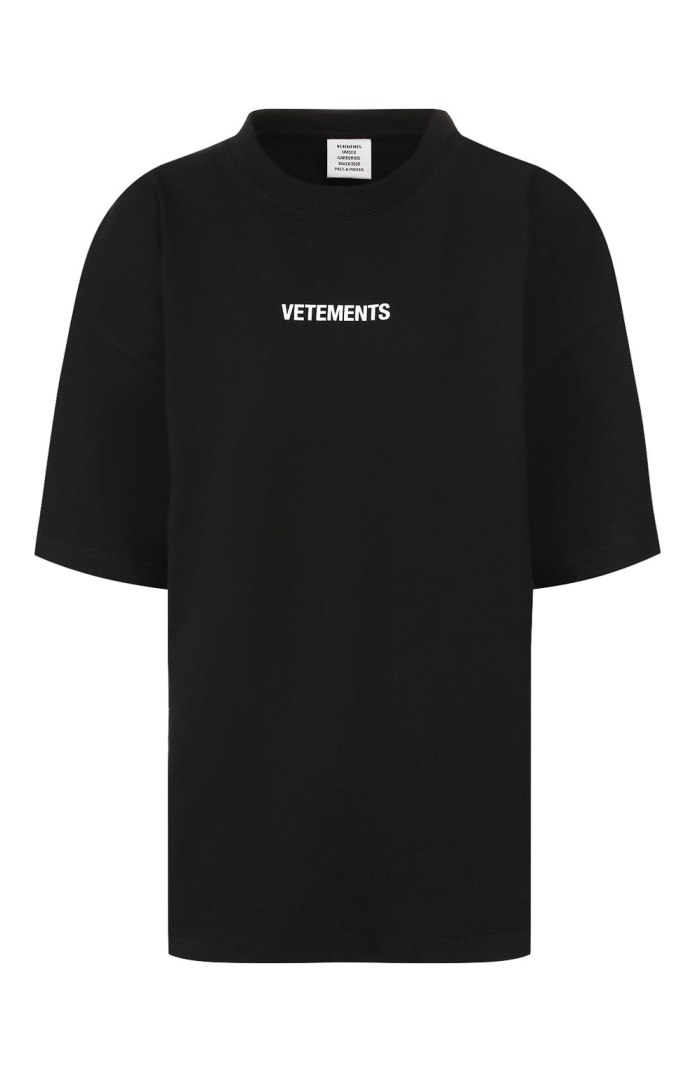 Vetements хлопковая футболка
