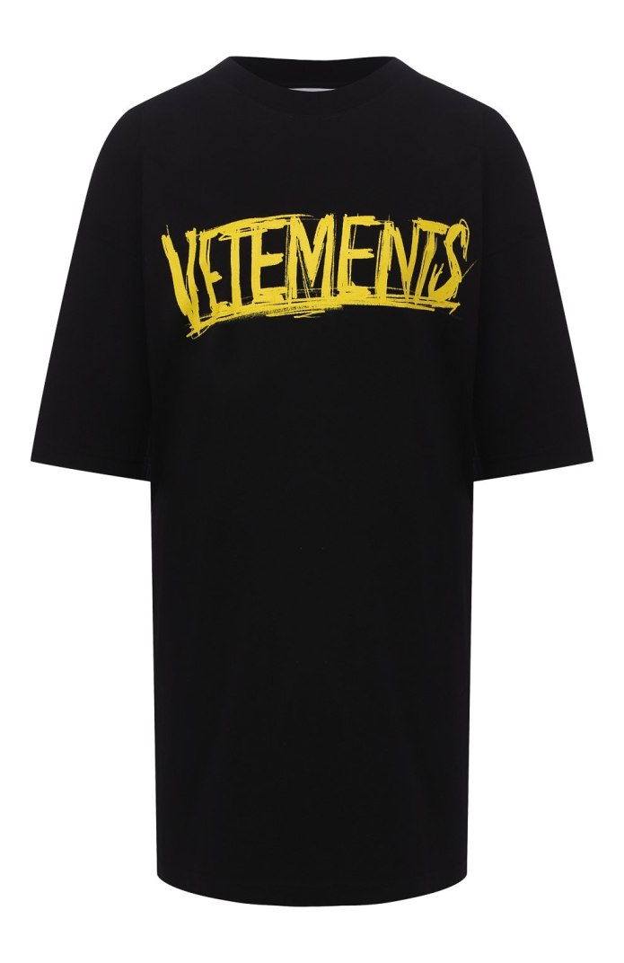 Vetements футболка черная staff