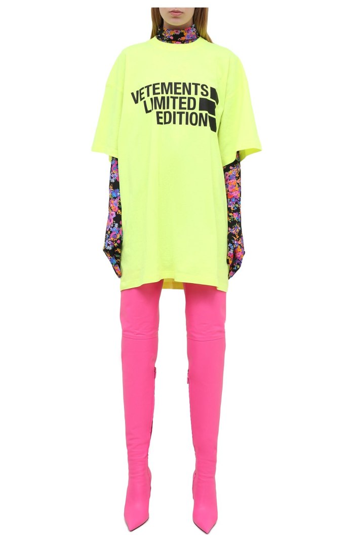 Vetements футболка мужская черная