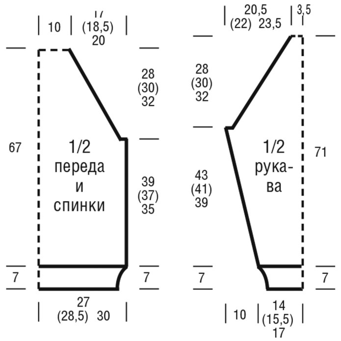 Вязаный свитер женский