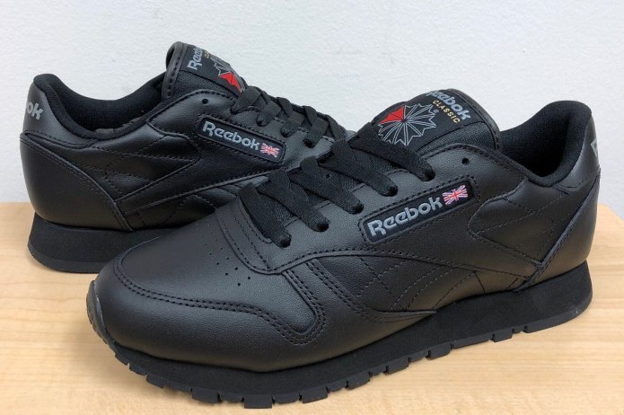 Reebok Classic Black кожа