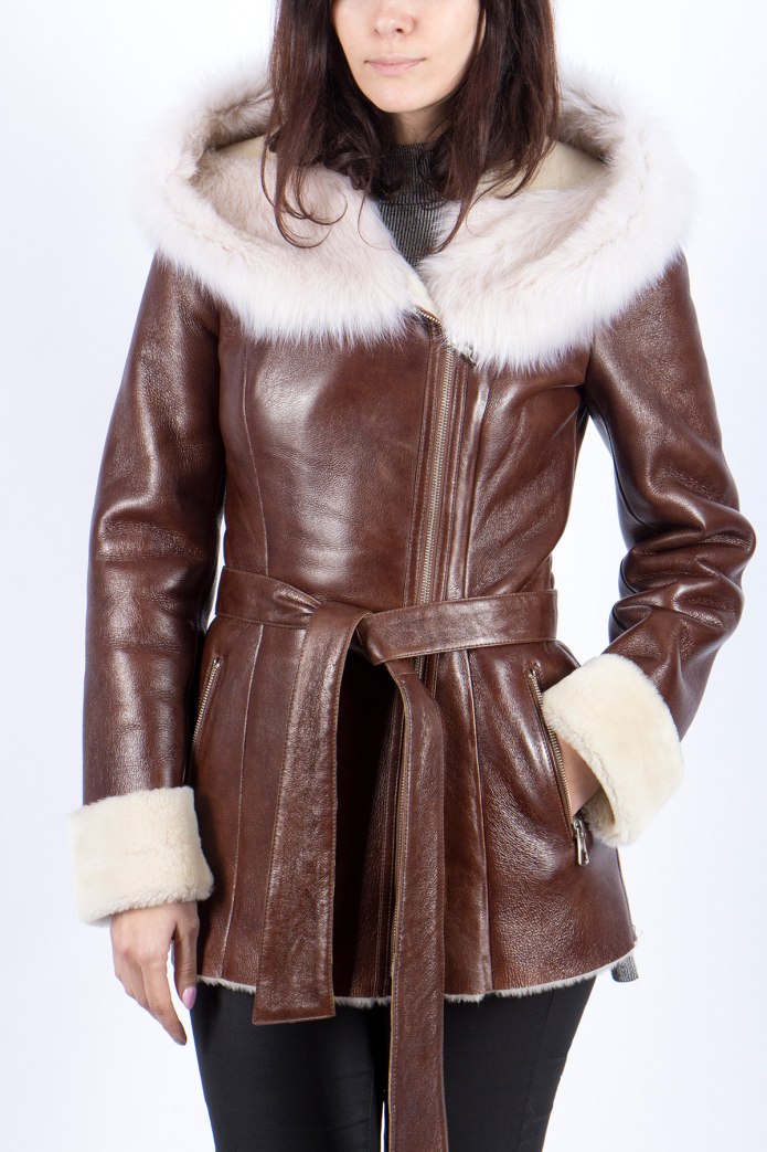Roberto Albert Leather дубленка женская