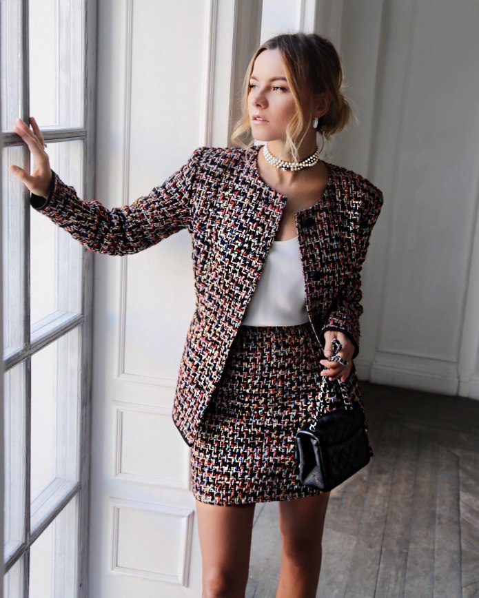 Твидовый бомбер Zara