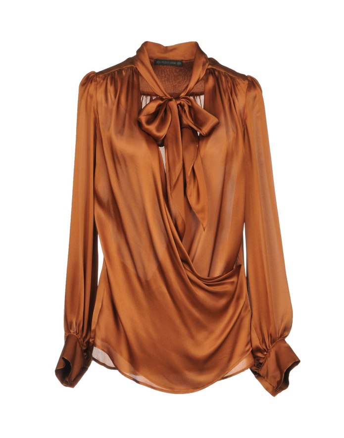 Элис блузка коричневая